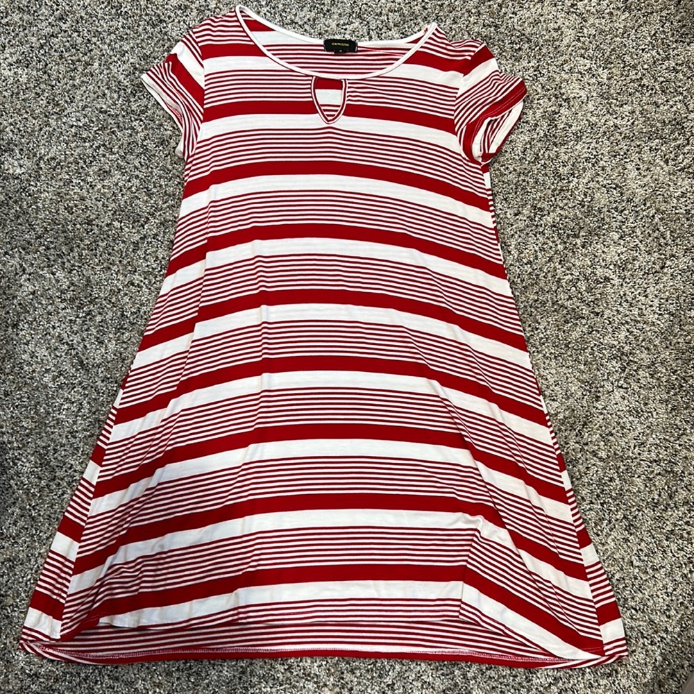 Short-Sleeve Midi Dress